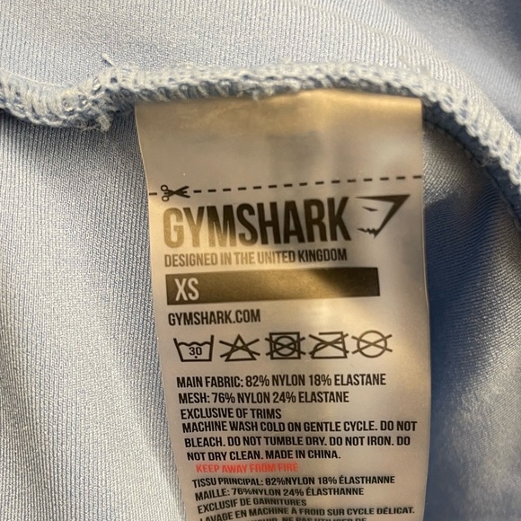 Gymshark Women’s Blue Crossover POISE Leggings, size XS - Picture 6 of 10